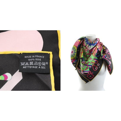 Hermes Care 90 LA Source de Pegase Source of Pegasus Scarf All Over Pattern