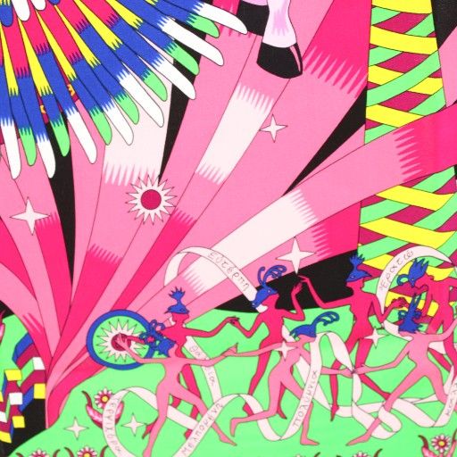 Hermes Care 90 LA Source de Pegase Source of Pegasus Scarf All Over Pattern