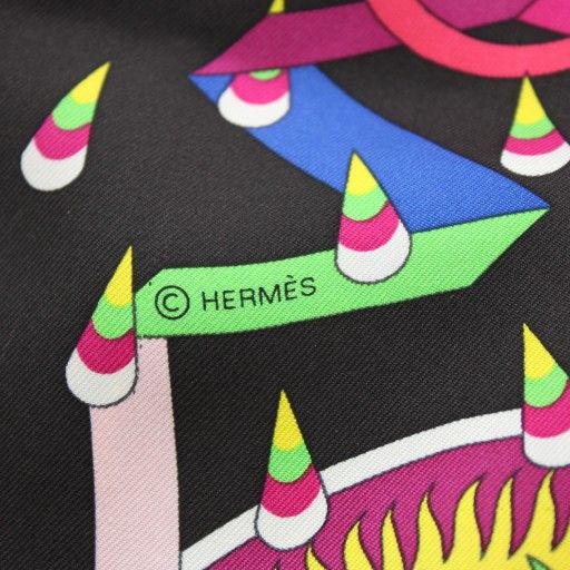 Hermes Care 90 LA Source de Pegase Source of Pegasus Scarf All Over Pattern