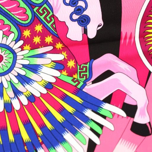 Hermes Care 90 LA Source de Pegase Source of Pegasus Scarf All Over Pattern