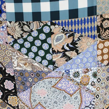 Hermes Carre 90 L'art du Sarasa Sarah Art Scarf All Over Pattern Silk Blue An22