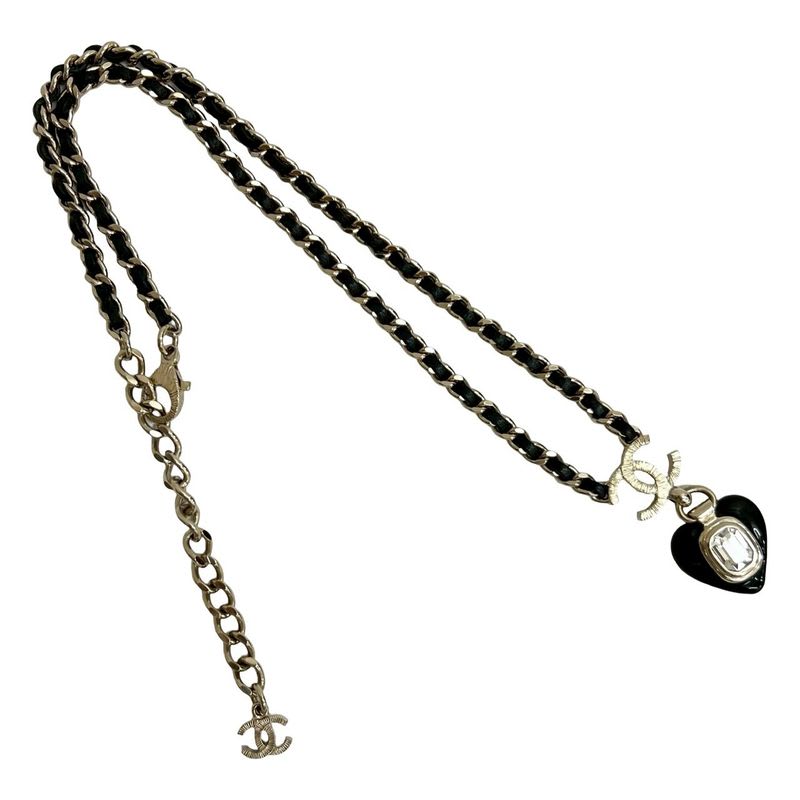 Chanel Chanel Heart Motif GP Leather Chain