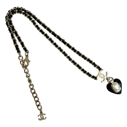 Chanel Chanel Heart Motif GP Leather Chain