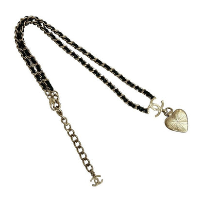 Chanel Chanel Heart Motif GP Leather Chain