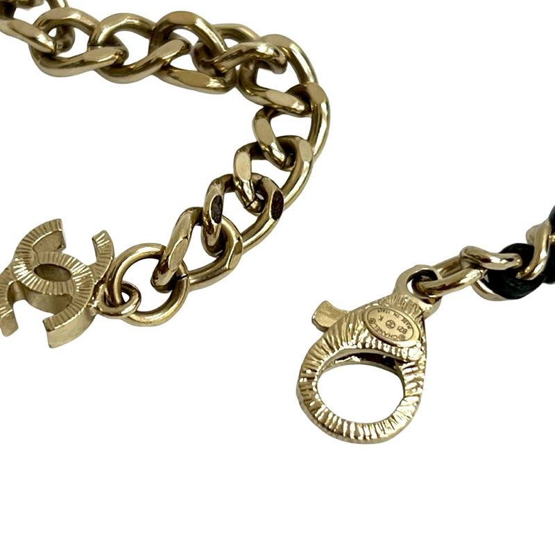 Chanel Chanel Heart Motif GP Leather Chain