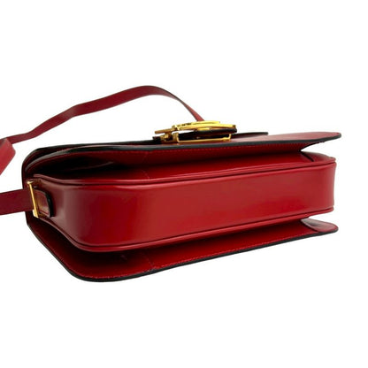 Celine Vintage Carriage Hardware Calf Leather Shoulder Bag