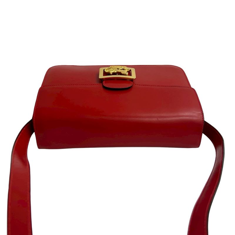 Celine Vintage Carriage Hardware Calf Leather Shoulder Bag