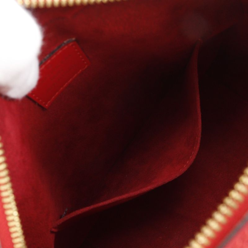 Louis Vuitton Sablon M52047 Epi Leather Red Th0918 Women's Handbag