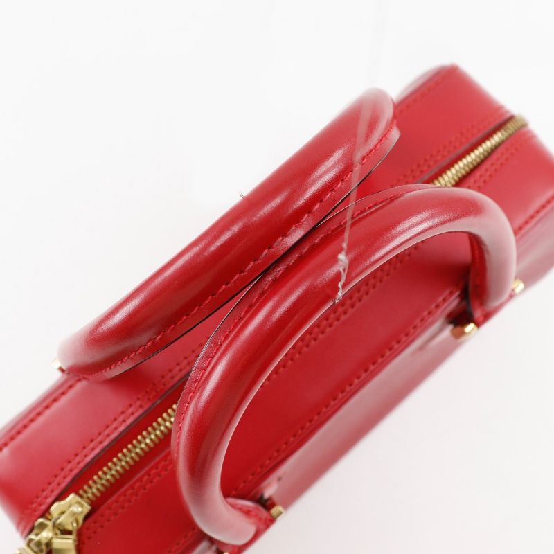 Louis Vuitton Sablon M52047 Epi Leather Red Th0918 Women's Handbag