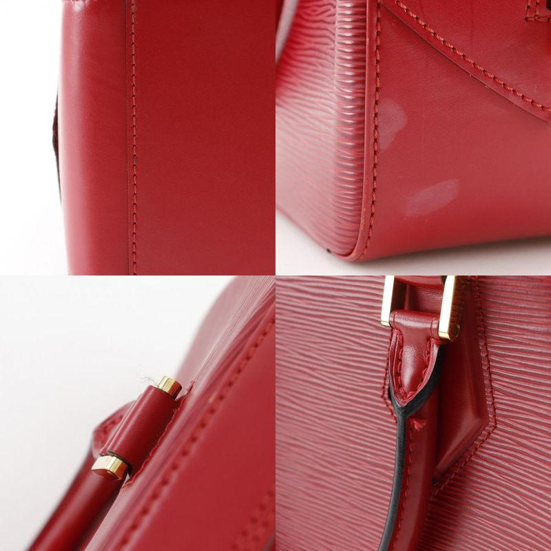 Louis Vuitton Sablon M52047 Epi Leather Red Th0918 Women's Handbag