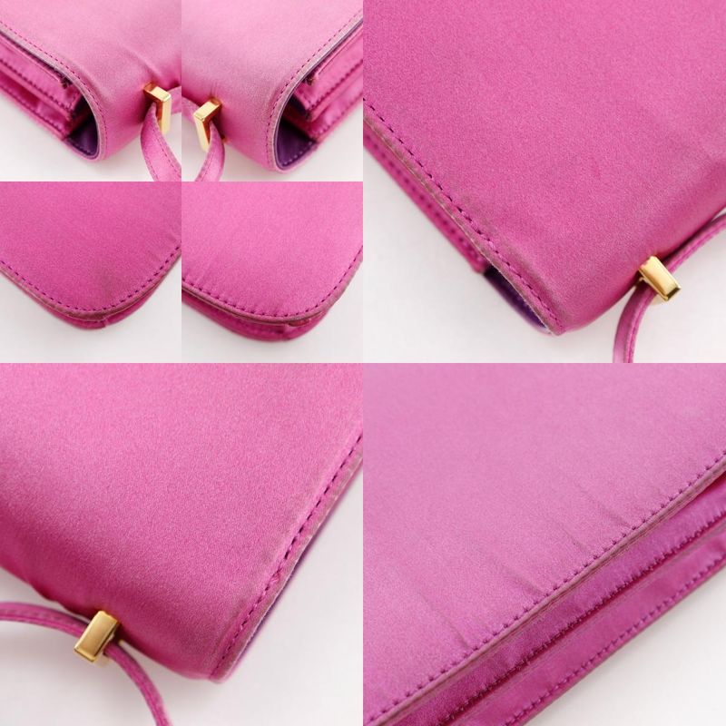 Hermes Constance Mini 18 Silk Pink Gold Hardware O Women's Shoulder Bag