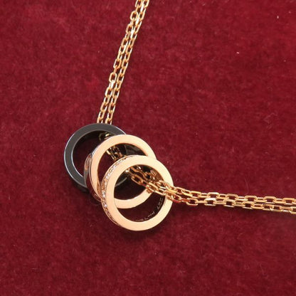 Cartier Love Three Hoop Diamond Necklace