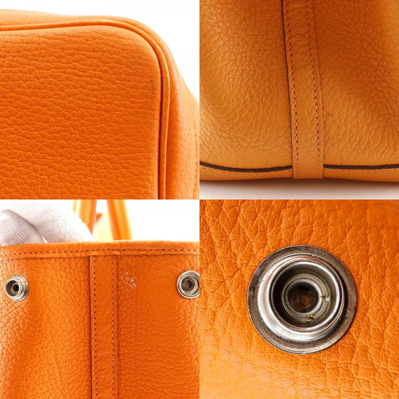 Hermes Garden Party PM Negonda Orange N Women's Tote Bag