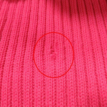19aw Balenciaga Virgin Wool Rib Knit Deformed Design Oversize D Sweater XS Pink