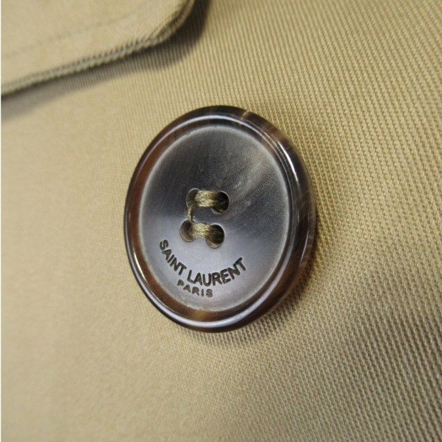 14ss Saint Laurent Paris by Hedi Slimane Eddy Period Trench Coat Polycotton