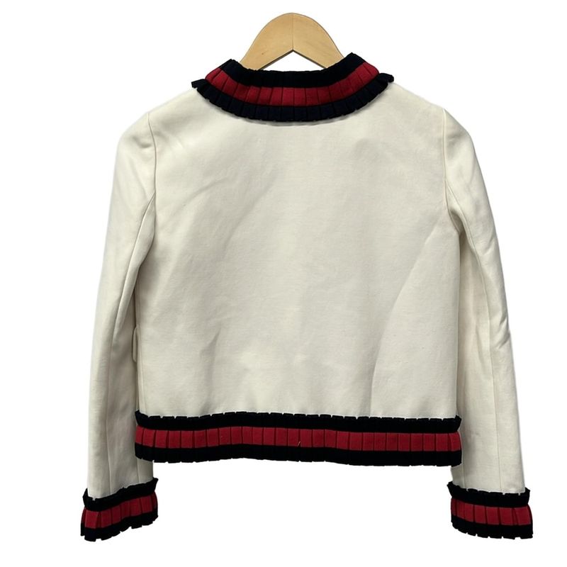 Gucci Jacket Size 36 S Women's - 452936 White X Dark Navy X Red Long Sleeve