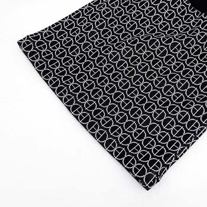 Hermes Skirt All Over Pattern Black Size 34 Cotton Women's Apparel