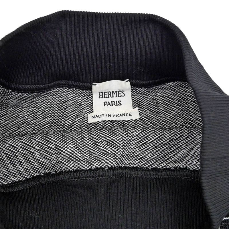 Hermes Skirt All Over Pattern Black Size 34 Cotton Women's Apparel