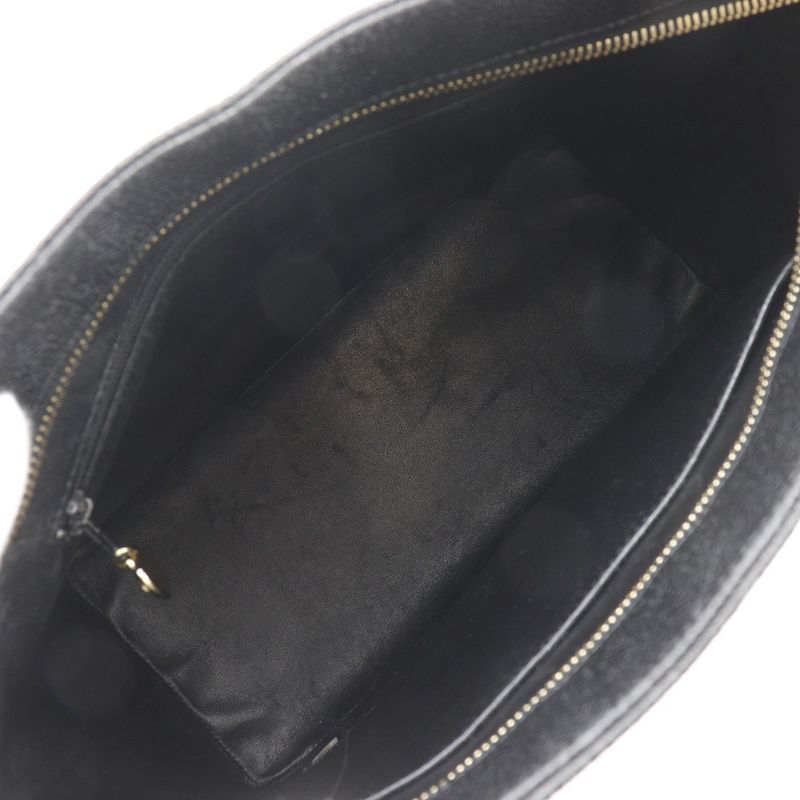 Chanel Reprint Tote Coco Mark Matelasse A01804 Caviar Skin Black Women's Tote