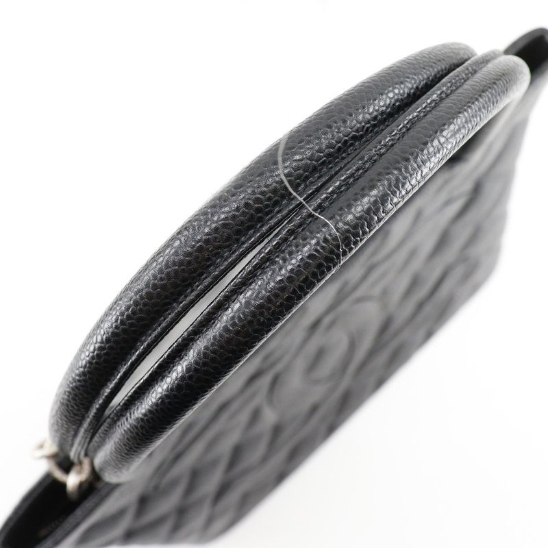 Chanel Reprint Tote Coco Mark Matelasse A01804 Caviar Skin Black Women's Tote