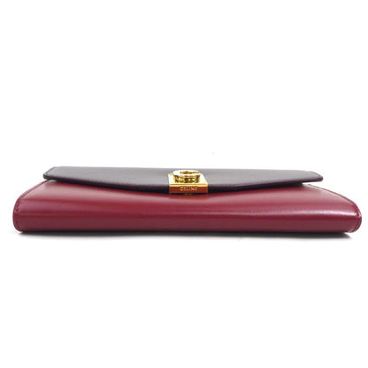 Celine CELINE chain wallet long wallet