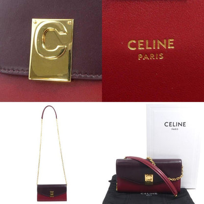 Celine CELINE chain wallet long wallet