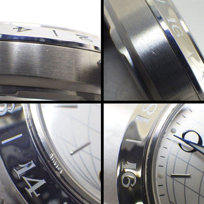 Cartier Watch Pasha C Meridian M7 Silver Dial Date GMT SS Automatic