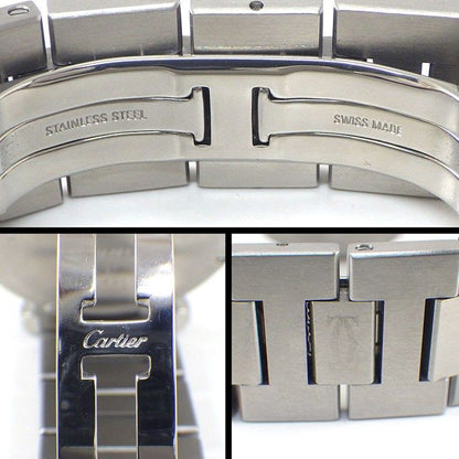 Cartier Watch Pasha C Meridian M7 Silver Dial Date GMT SS Automatic