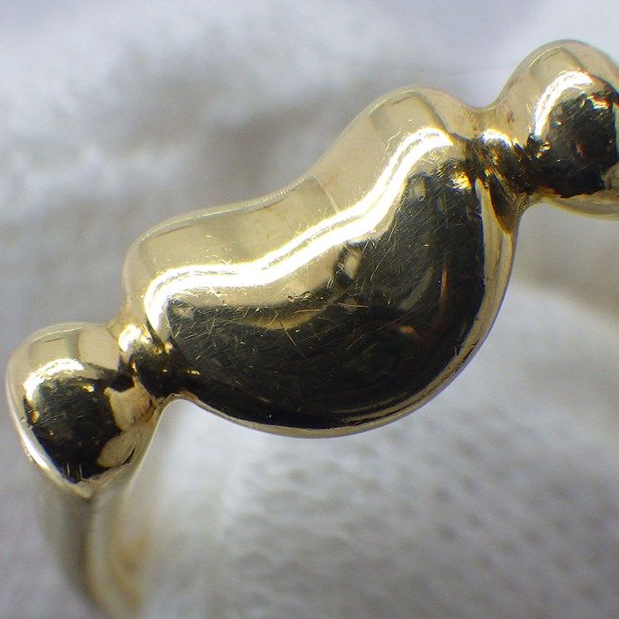 Tiffany & Co Ring Bean Design Mini Beans 18K Yellow Gold No 12