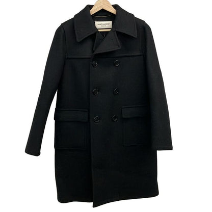 Saint Laurent Paris Coat Size F34 Women's - 365019 Black Long Sleeve Autumn