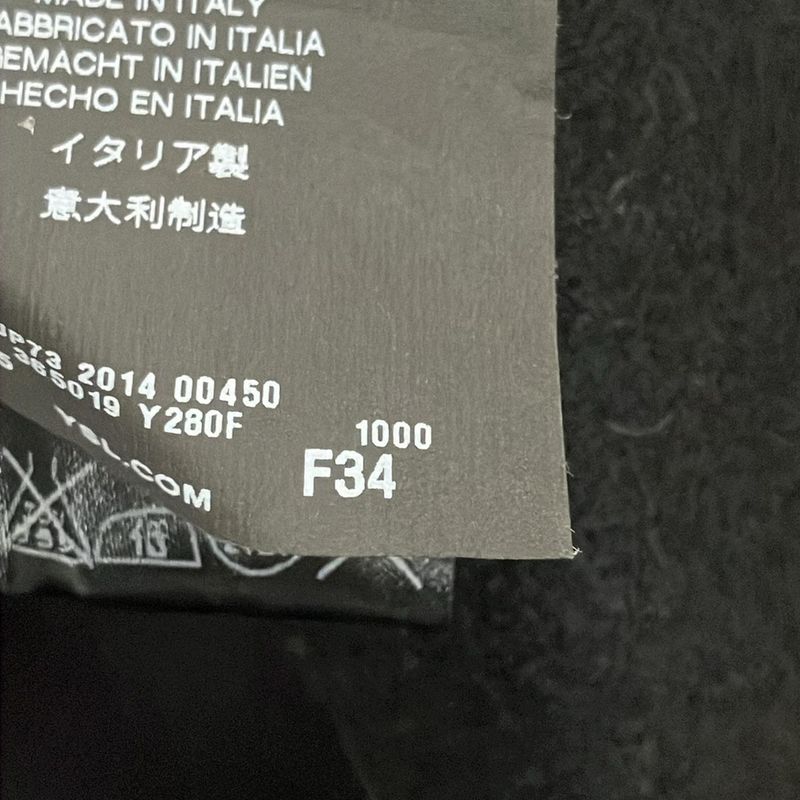 Saint Laurent Paris Coat Size F34 Women's - 365019 Black Long Sleeve Autumn