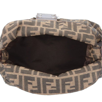 Fendi Zucca Shoulder Bag Nylon Jacquard 26426 Brown Women's Fendi Used Fendi