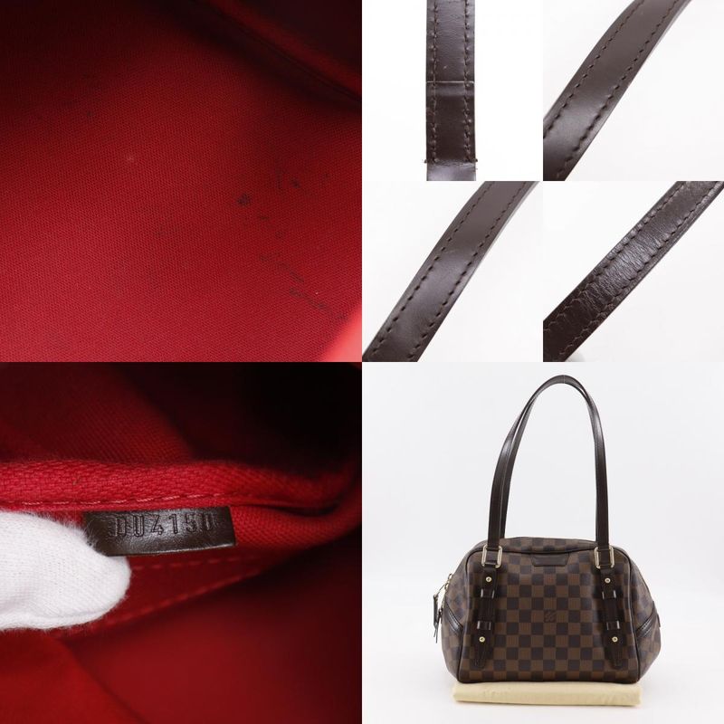 Louis Vuitton Rivington PM N41157 Damier Canvas Brown Du4150 Women's Tote Bag