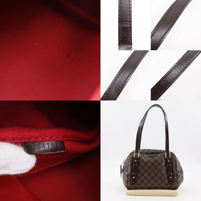Louis Vuitton Rivington PM N41157 Damier Canvas Brown Du4150 Women's Tote Bag