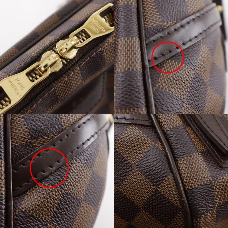 Louis Vuitton Rivington PM N41157 Damier Canvas Brown Du4150 Women's Tote Bag