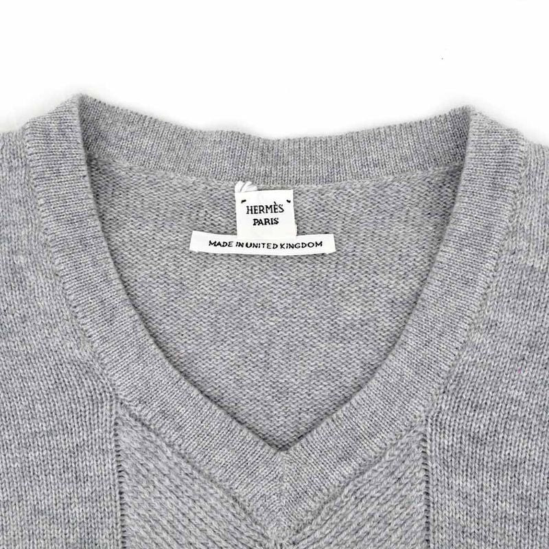 Hermes Knit One Piece Gray - Size 34 Cashmere Women's Apparel Women's
