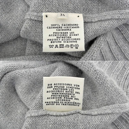 Hermes Knit One Piece Gray - Size 34 Cashmere Women's Apparel Women's