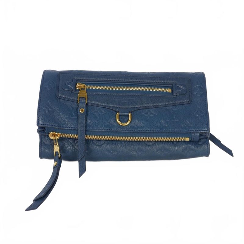 Louis Vuitton Petillant Clutch Bag Empreinte Blue M93427