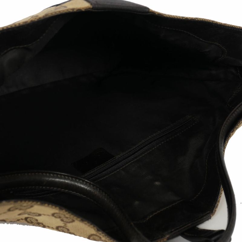 Gucci Jackie One Shoulder Bag GG Canvas Brown