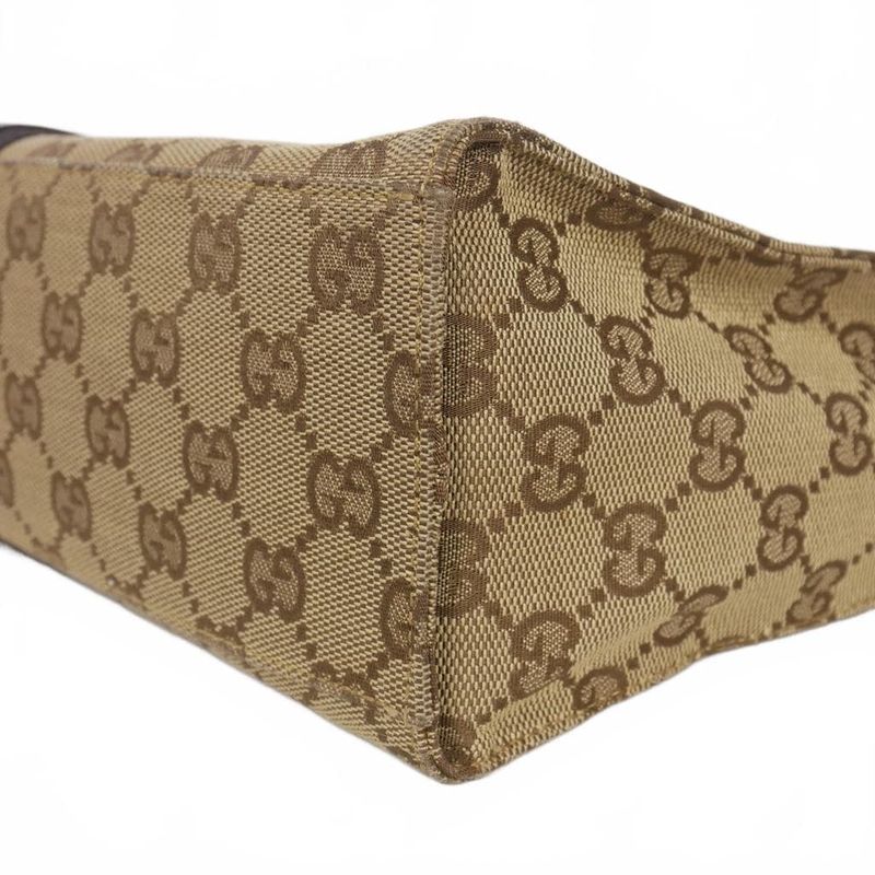 Gucci Jackie One Shoulder Bag GG Canvas Brown