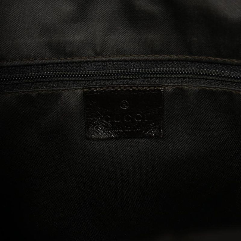 Gucci Jackie One Shoulder Bag GG Canvas Brown