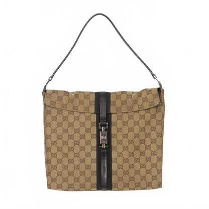 Gucci Jackie One Shoulder Bag GG Canvas Brown