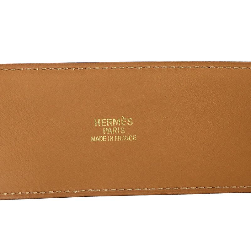 Hermes Hermes Collier de Chien Medor Belt Courchevel Epson Gold 65