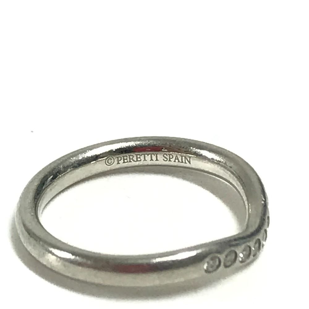 Tiffany&Co Tiffany Ring Curved Band Peretti Pt950 Silver