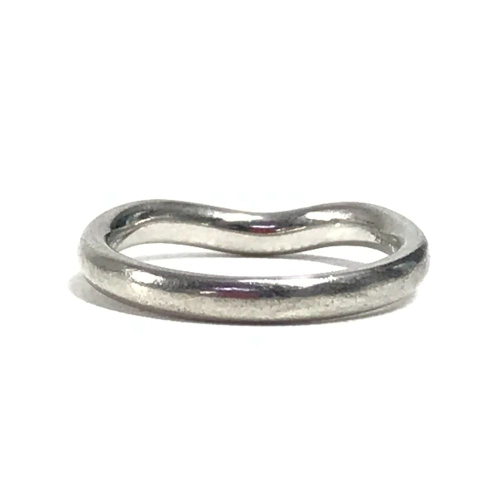 Tiffany&Co Tiffany Ring Curved Band Peretti Pt950 Silver