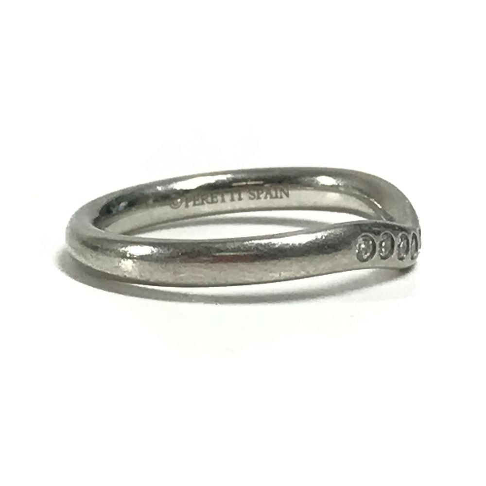 Tiffany&Co Tiffany Ring Curved Band Peretti Pt950 Silver