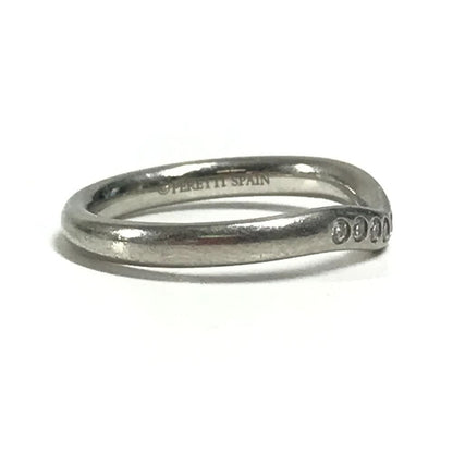 Tiffany&Co Tiffany Ring Curved Band Peretti Pt950 Silver