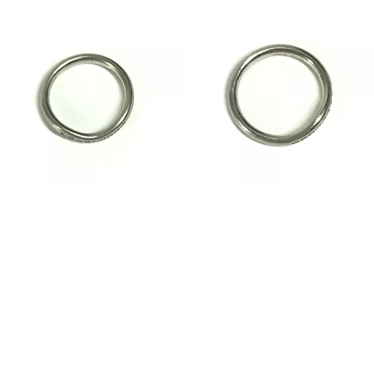Tiffany&Co Tiffany Ring Curved Band Peretti Pt950 Silver