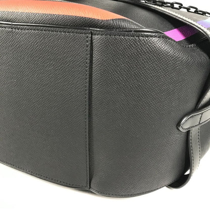 Louis Vuitton Shoulder Bag Soft Hat Trunk M30335 Taiga Leather Ardoise Black