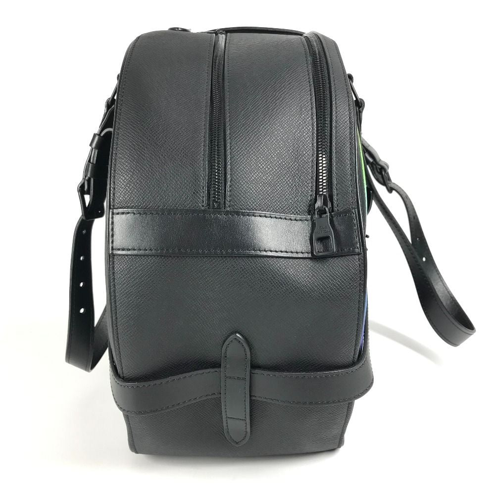 Louis Vuitton Shoulder Bag Soft Hat Trunk M30335 Taiga Leather Ardoise Black